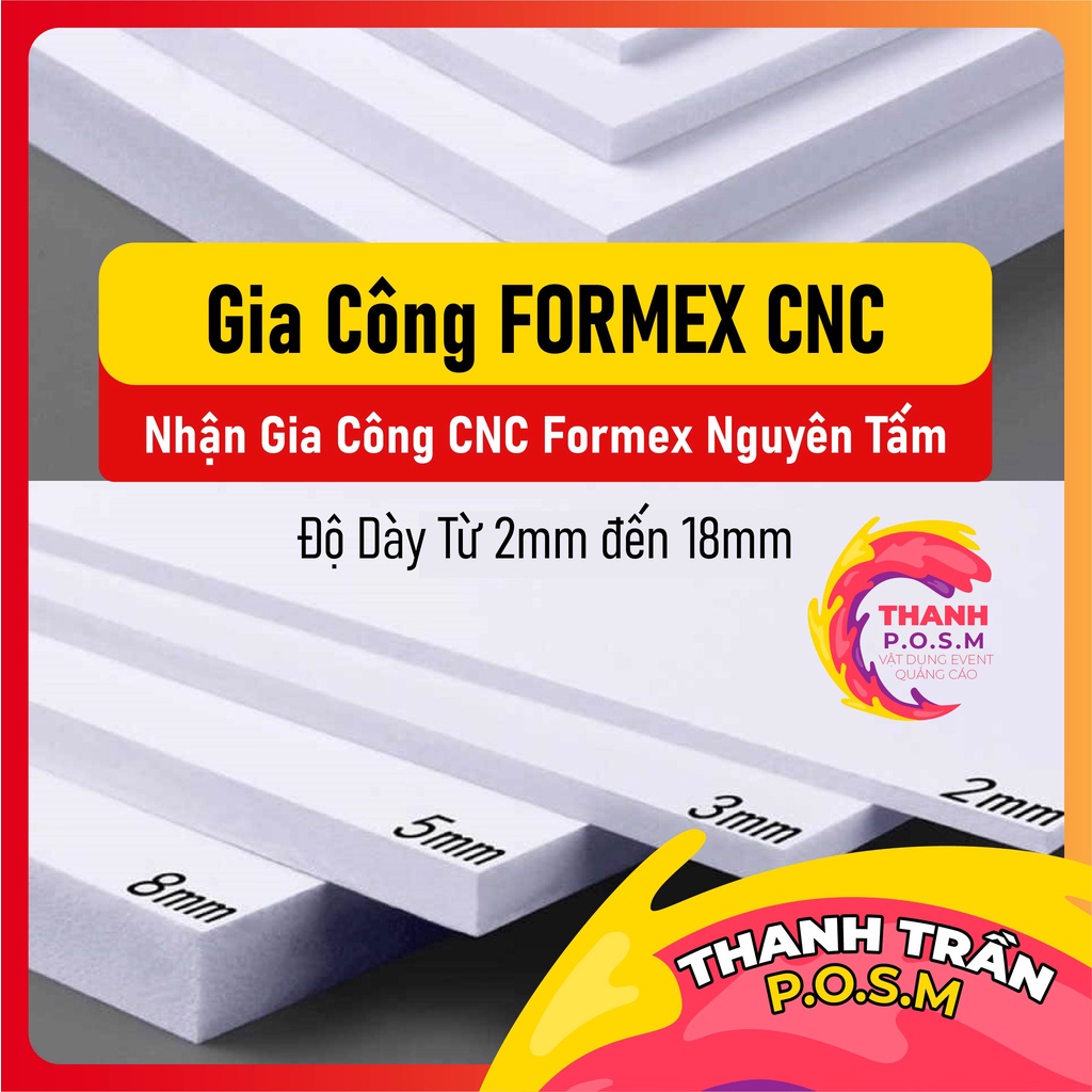 Bìa mô hình fomex 40x60cm foam 3mm và 5mm làm handmade