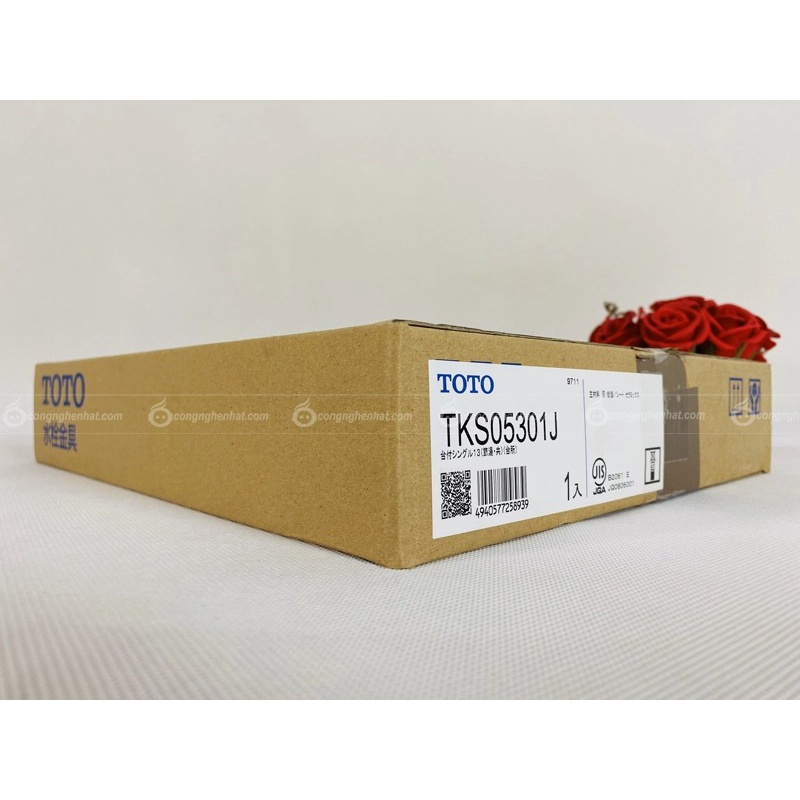 Vòi rửa chén bát Toto TKS05301J Nóng lạnh Tiết kiệm nước- Hàng nội địa Nhật - Mới 100% - Bảo hành điện tử 12 tháng