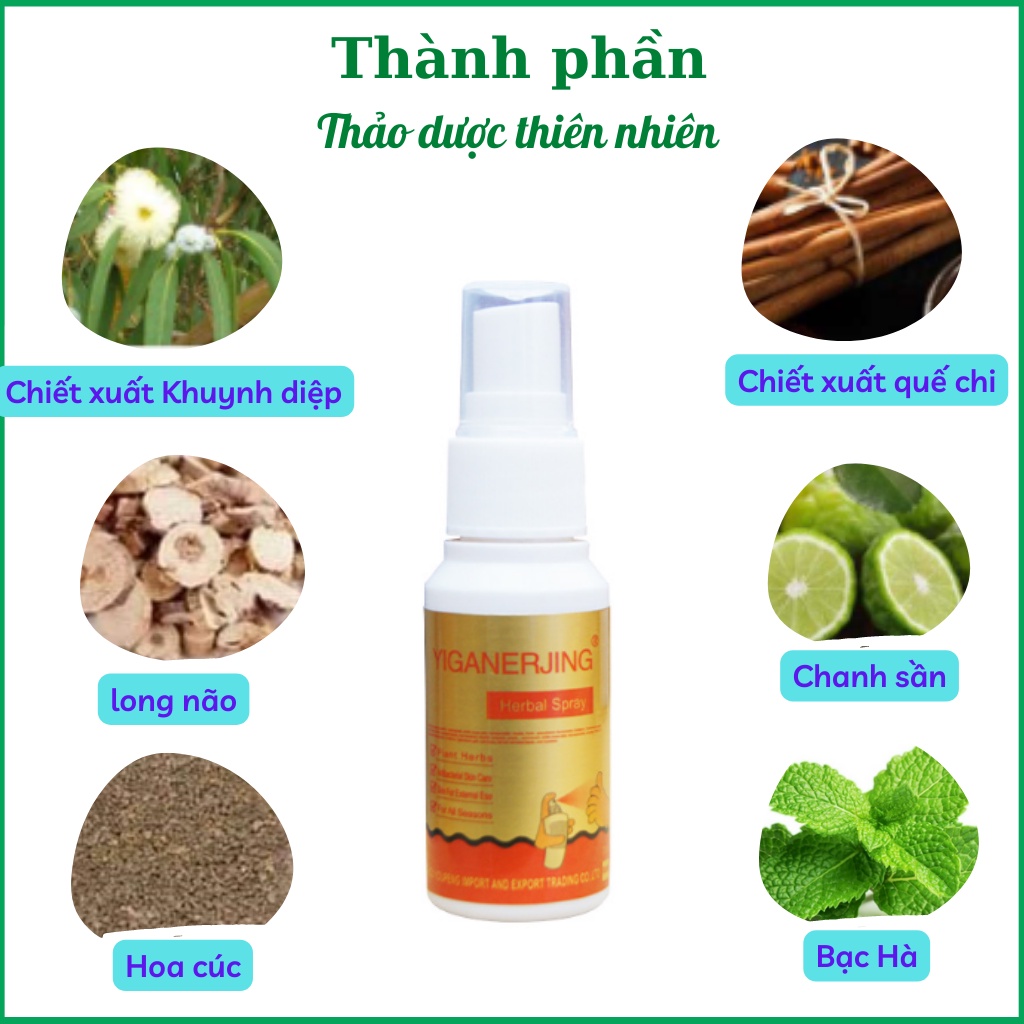 Chai xịt khử mùi hôi giày và hôi chân Yiganerjing 20ML ngăn ngừa mồ hôi chân loại bỏ vi khuẩn hiệu quả | BigBuy360 - bigbuy360.vn