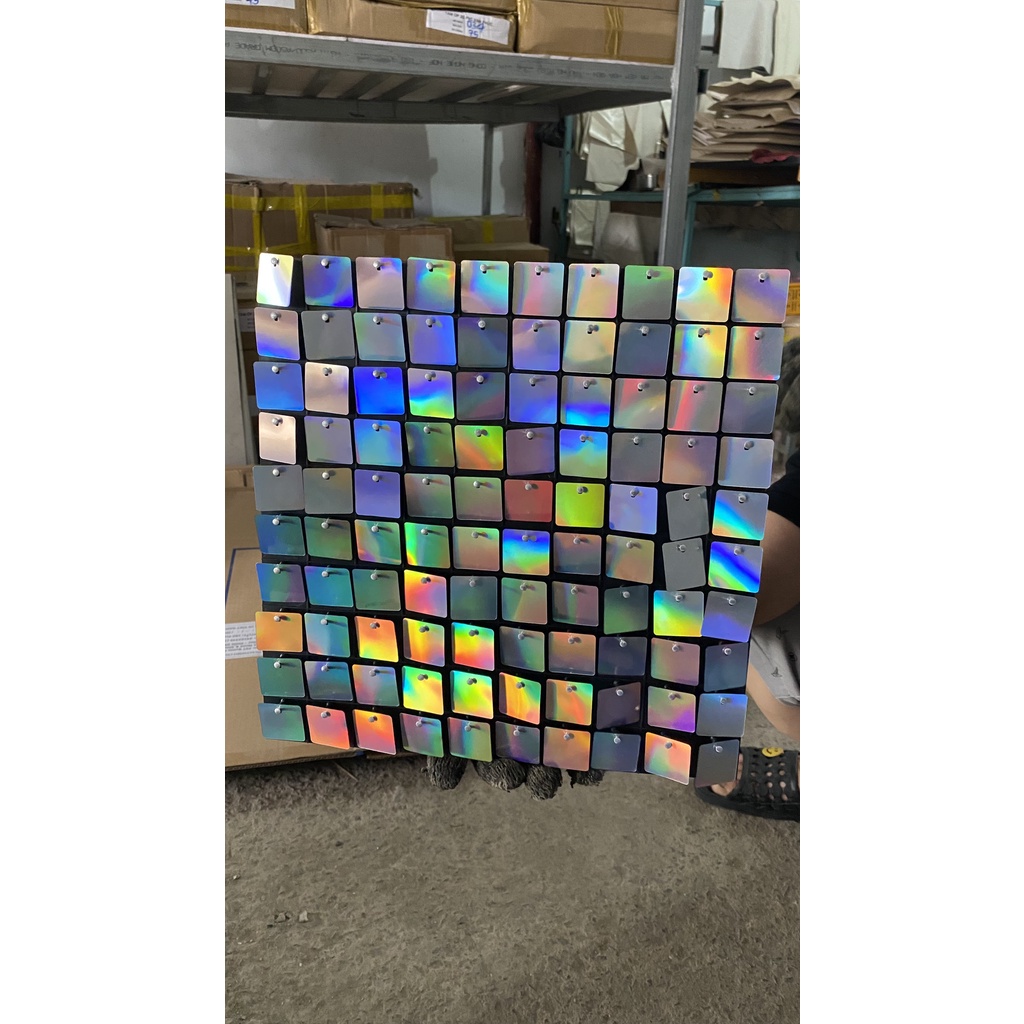 Phim sequin - Phim 3D Gió Vuông - Tấm sequin thay thế