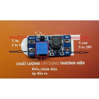 Module Boost MT3608 DC-DC 2-24VDC 2A