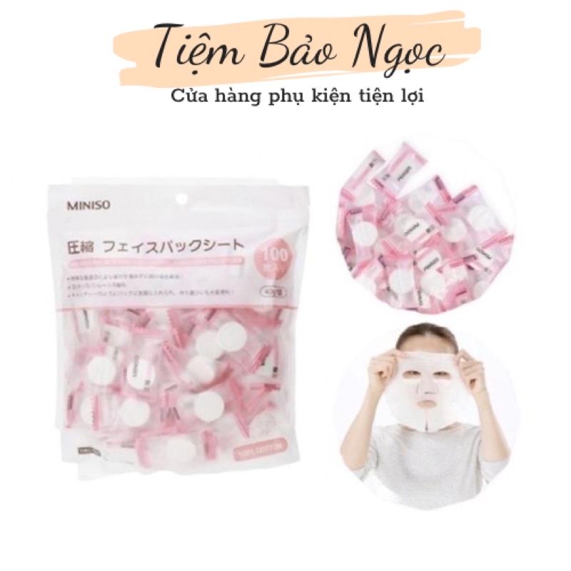 Mặt Nạ Giấy Nén Dạng Viên Kẹo