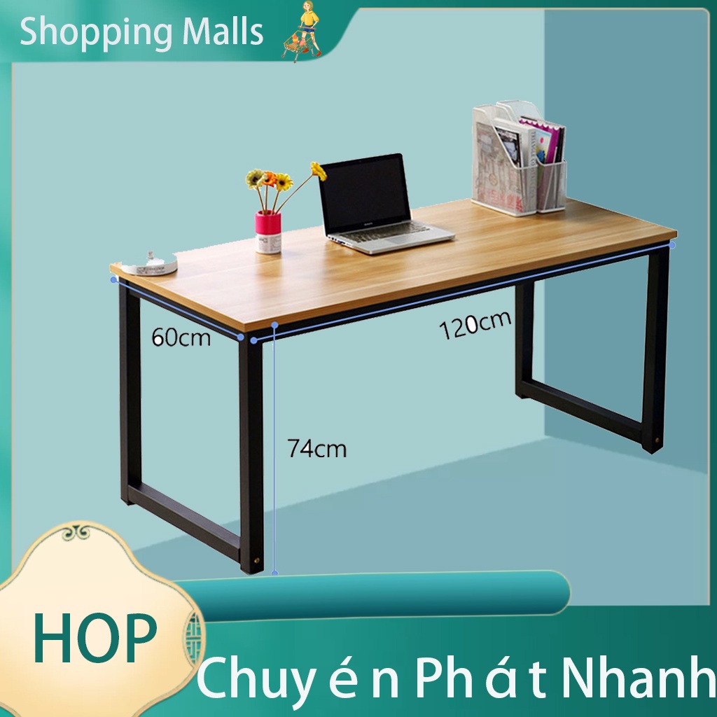 Bàn làm việc, bàn học gỗ, chân sắt dùng cho văn phòng, học bài, để máy tính cho sinh viên giá rẻ CHÍNH HÃNG mẫu blv01