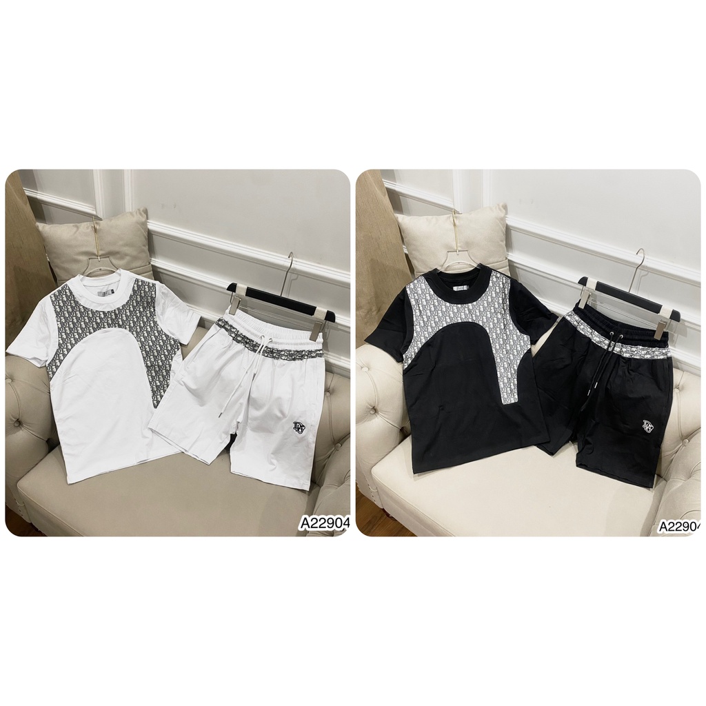 Bộ Quần Áo DI-OR Nam Phối Viền Tay Cao Cấp - Bộ Quần Áo DI-OR Nam Thêu Chữ Cực Đẹp