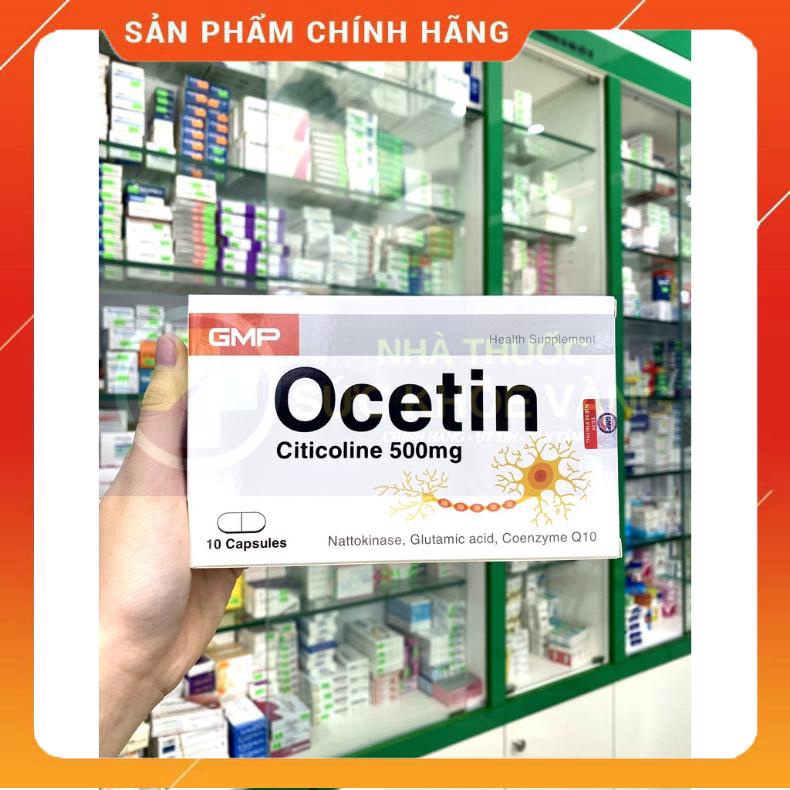 ✅ OCETIN Citicolin 500mg - Viên Uống Bổ Não Cho Người Sau Tái Biến Mạch Máu Não, Rối Loạn Tiền Đình