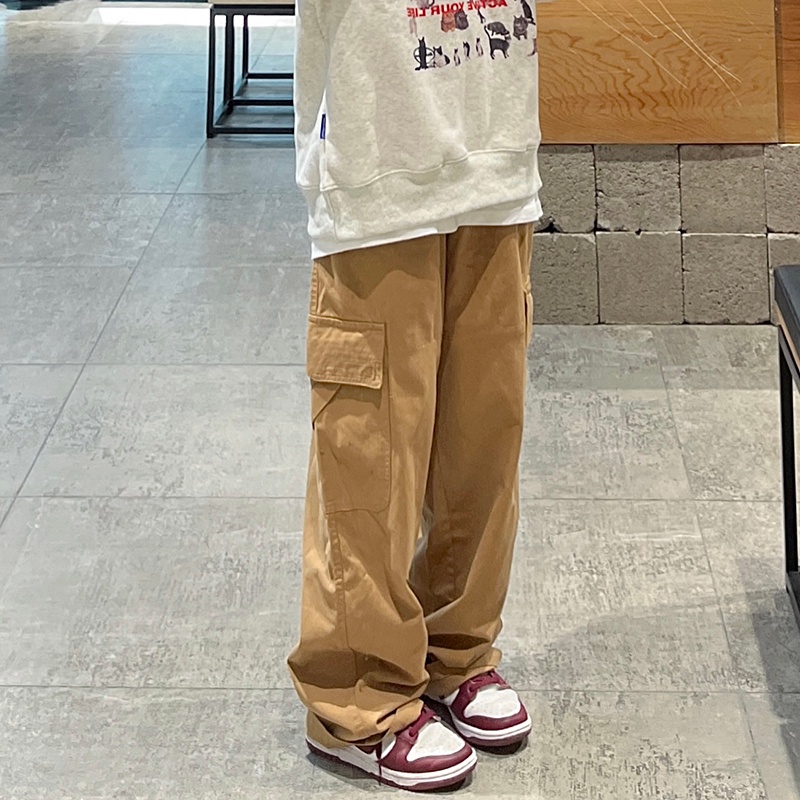 Quần dài SUXI lưng cao ống rộng thời trang mùa xuân dành cho nữ