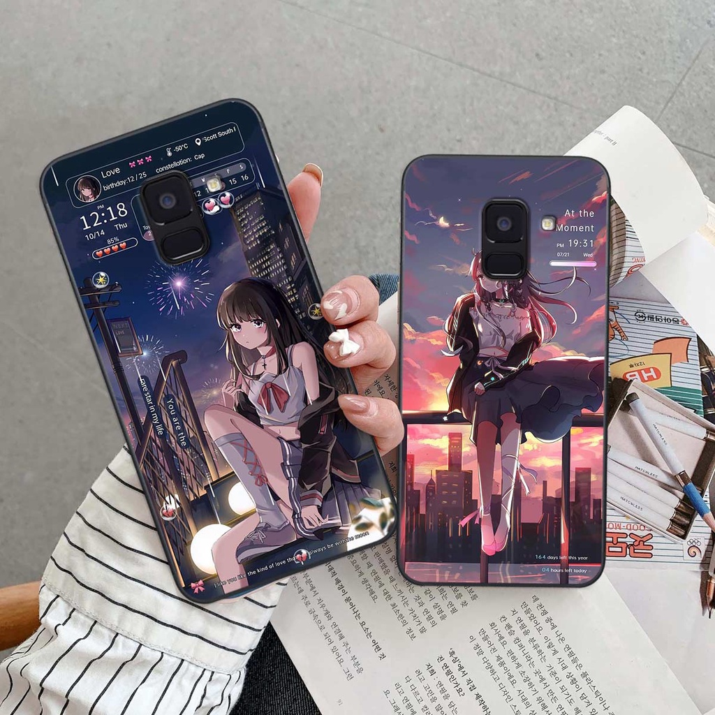 Ốp lưng Samsung A8 2018 / A8 Plus / A8+ hình anime boy girl phong cách thời trang, ốp rẻ đẹp