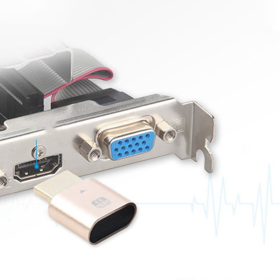 ✱BEST✱ Virtualizer 4K HDMI-compatable Lock Screen Treasure Dummy Plug Adapter