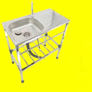 Chân bồn rửa chén chất liệu inox
