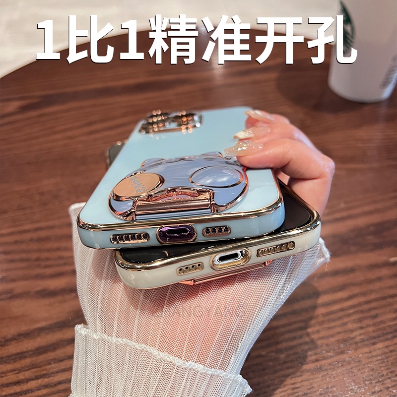 Ốp lưng Realme 5 5i 5s 5 pro 6i ốp điện thoại TPU Silicon Mềm Họa Tiết Mèo 3D Có Giá Đỡ Cho Realme 5 5i 5s 5 pro 6i