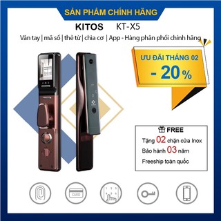 Khóa cửa thông minh Kitos KT X5 - Chính hãng - Giá rẻ nhất - Ưu đãi lớn, miễn phí lắp đặt
