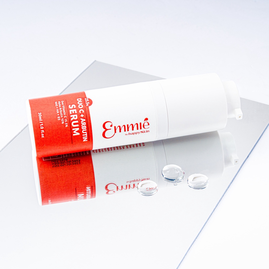 Combo Dưỡng Trắng:Tinh Chất Làm Mờ Đốm Nâu, Thâm Nám + 3 Mặt Nạ Dưỡng Trắng Emmié by HappySkin