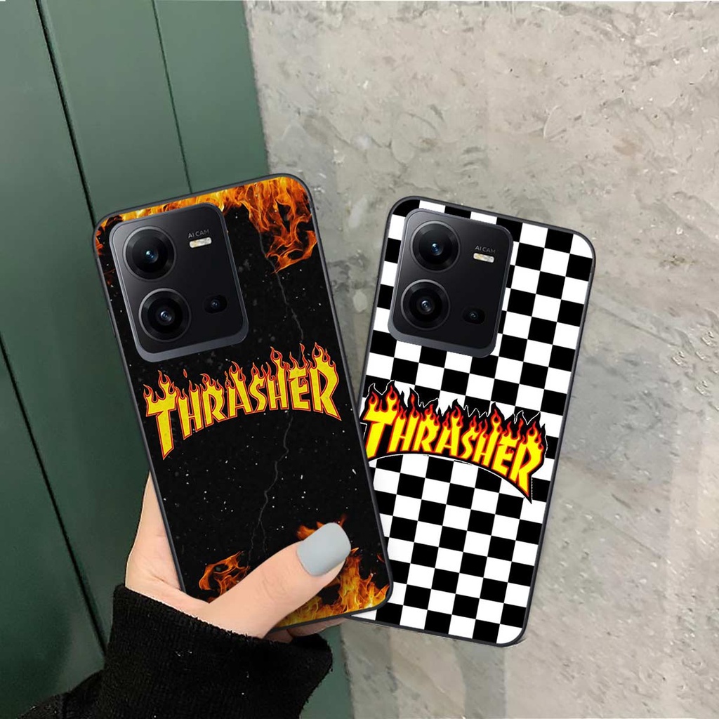 Ốp lưng Vivo V25 5G / V25e hình caro, thời trang hàng hiệu cao cấp, vỏ ốp rẻ đẹp