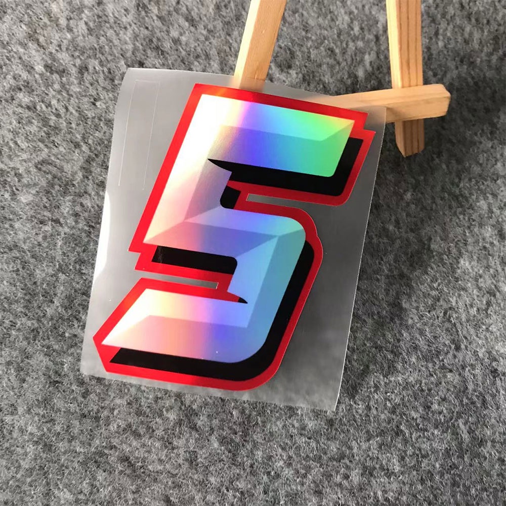 Miếng Dán Số Xe Hơi / Xe Máy Chống Thấm Nước Màu Laser