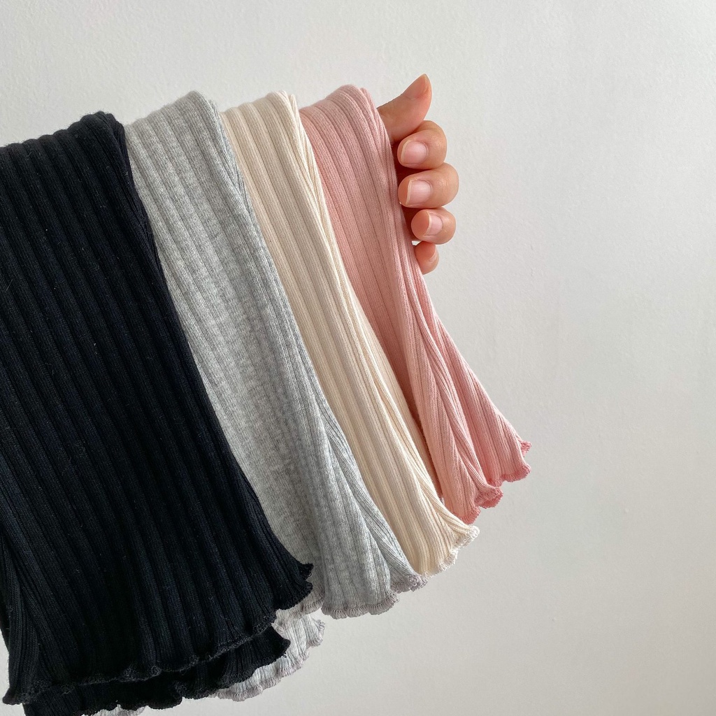 Quần Dài Phối Bèo Dễ Thương Thời Trang Mùa Hè Cho Bé Gái 3-36 Tháng Tuổi