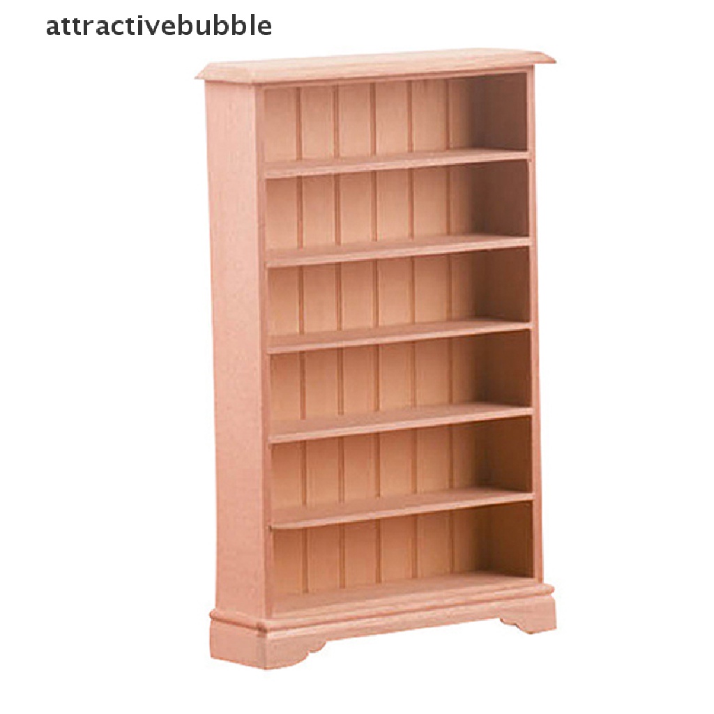 Mô Hình Kệ Sách / Tủ Quần Áo Mini Tỉ Lệ 1: 12 Trang Trí Nhà Búp Bê