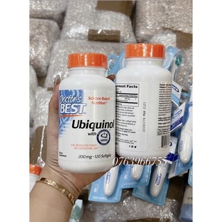 Hàng chuẩn Mỹ - Viên uống ngừa đột quỵ Ubiquinol Doctor's Best 200mg hộp 120 viên