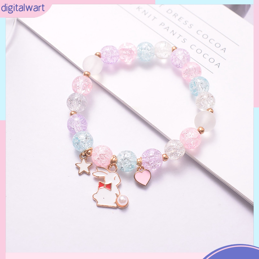 Vòng Tay Chuỗi Hạt Pha Lê Nhân Tạo Co Giãn Chống Rơi Thời Trang Cho Nữ