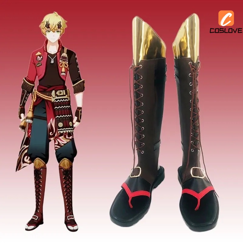 Giày Bốt Hóa Trang Nhân Vật Anime Genshin Va Chạm Thoma Goro Thời Trang Unisex