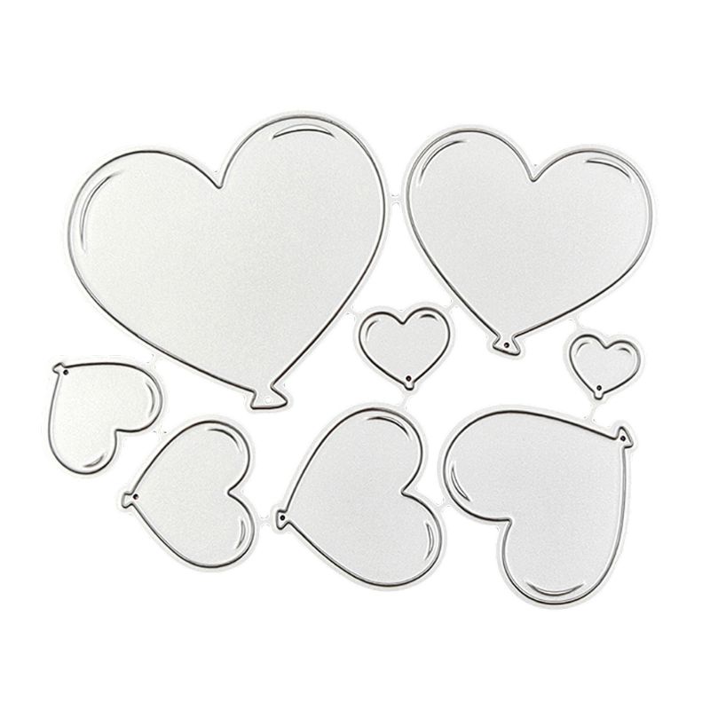 Khuôn Cắt Giấy Thép Carbon Trang Trí Hình Trái Tim Hoạt Hình