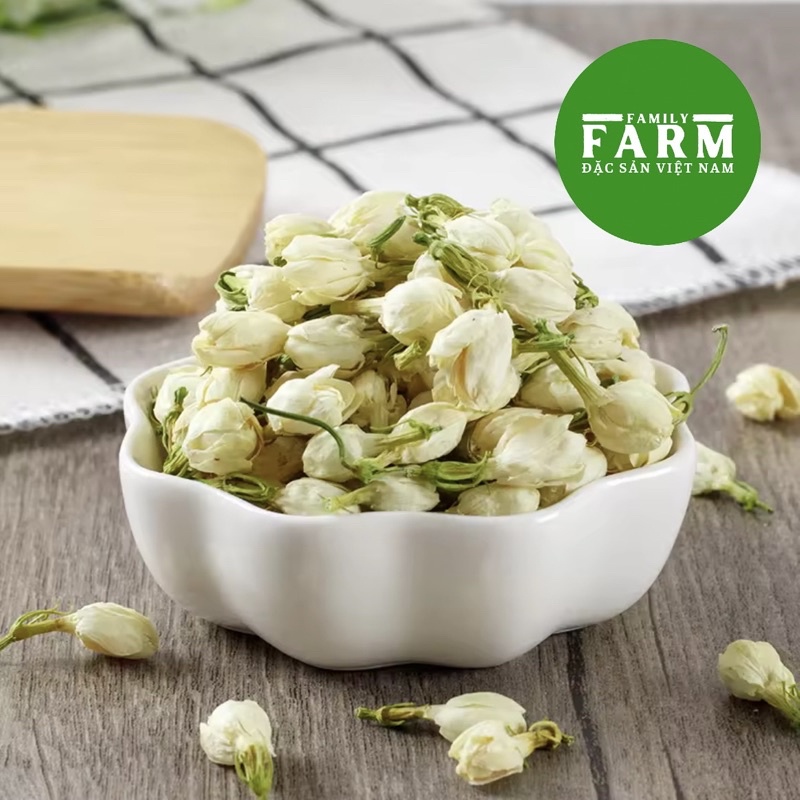 Trà Nụ Hoa Nhài  Sấy Khô, Nụ To, Trắng, Sạch, Thơm