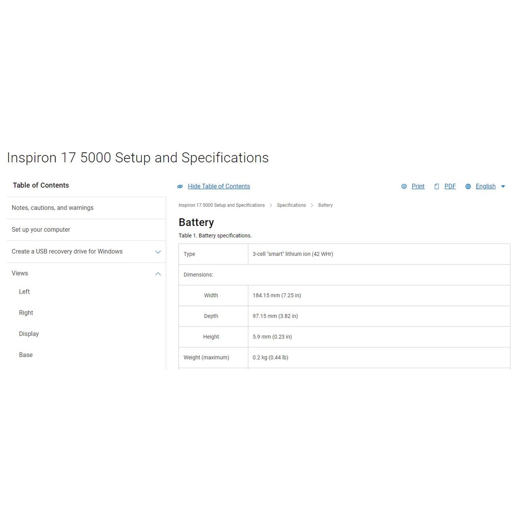 Pin dell Inspiron 5570 N5570