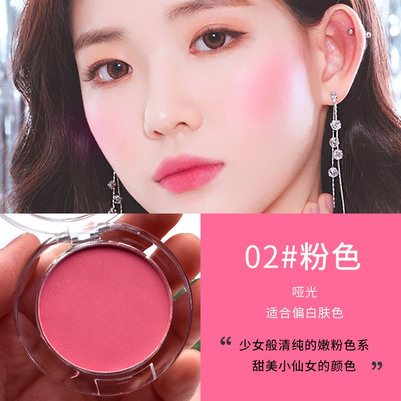 Phụ nữ sáu màu Blush với gương nhỏ Blush