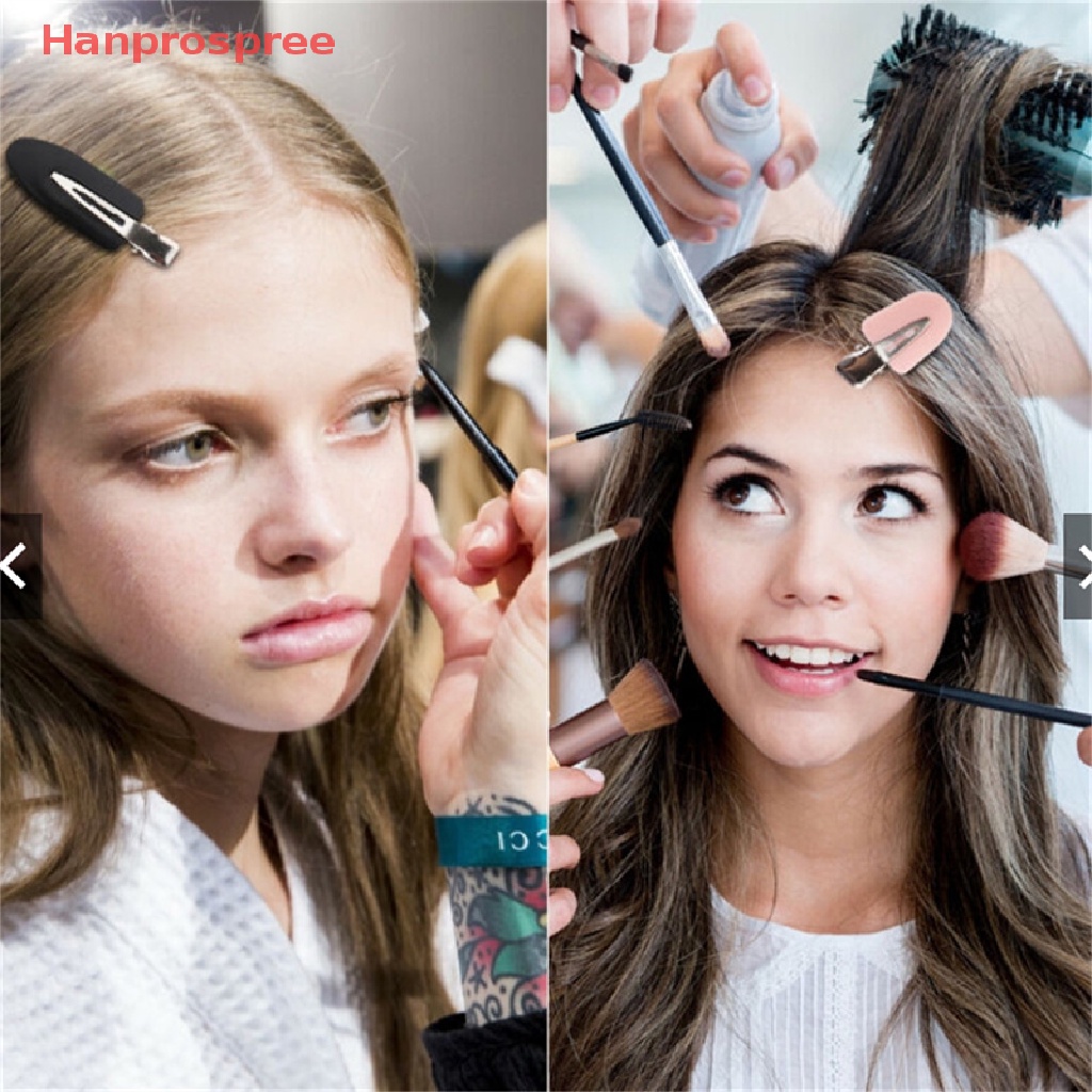 Set 4 Kẹp Tóc Bằng Nhựa Trong Suốt Màu Kẹo Ngọt