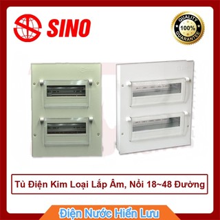 Tủ điện sino vỏ kim loại từ 24 đến 48 module bảo hành chính hãng