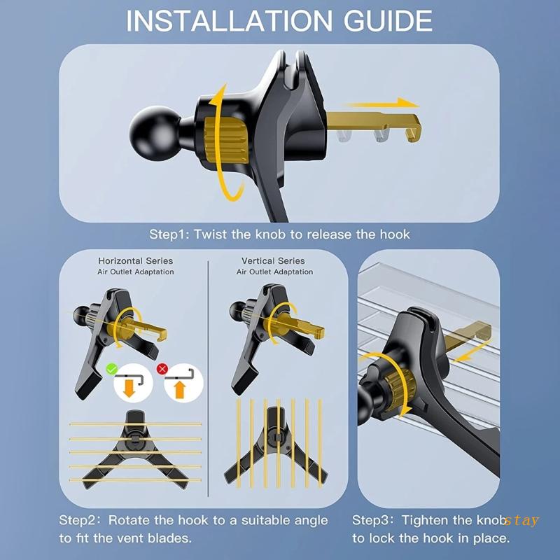 Giá Đỡ Điện Thoại Gắn Khe Điều Hòa Xe Hơi Tiện Dụng