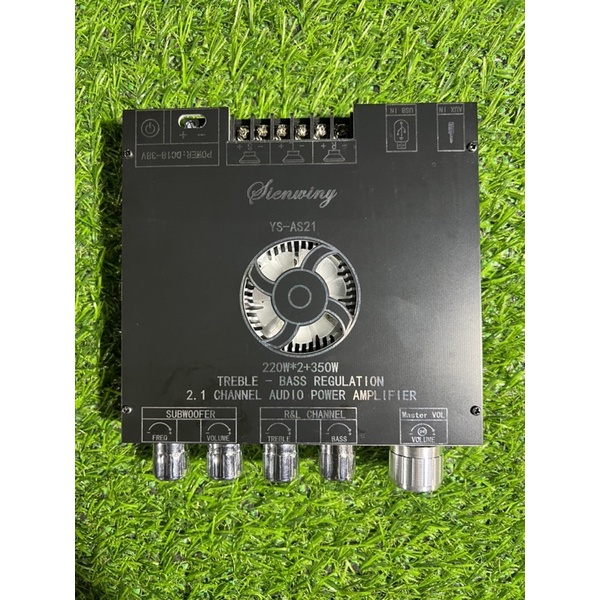 mạch khuếch đại âm thanh 2.1 220w x2, 350w sub. bluetooth 5.1