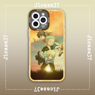 Ốp lưng iphone và samsung xiaomi oppo cạnh vuông Jicase Monkey D. Luffy Zoro Sanji One Piece manga 