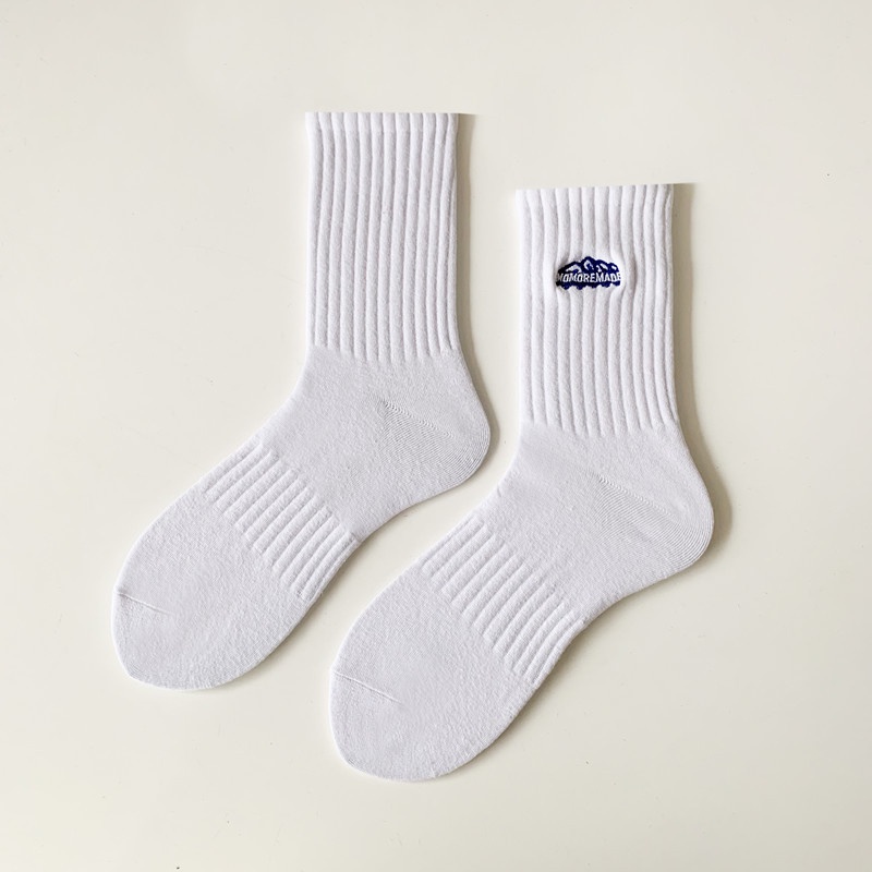 Đôi Vớ cotton Thấm Hút Mồ Hôi Thoáng Khí Màu Trơn Thời Trang Cho Nam