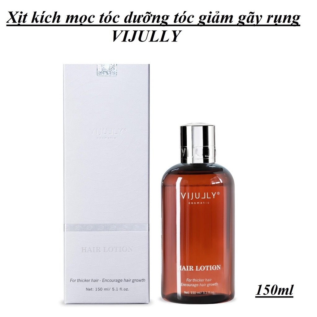 Xịt mọc tóc Vijully hair lotion giảm rụng tóc kích thích mọc tóc tinh dầu bưởi mẫu mới 150ml