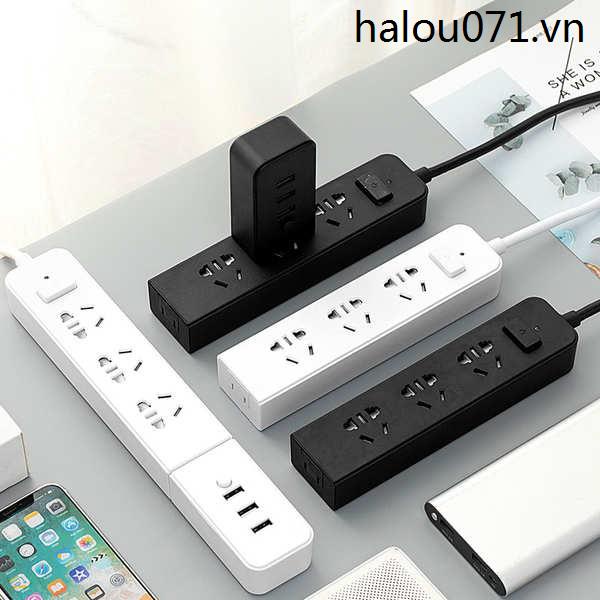 Ổ Cắm Điện Chuyển Đổi usb Màu Trắng Đen Đa Năng Tiện Dụng