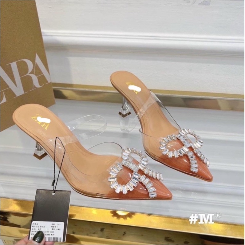 Giày Za.ra, guốc đá nơ hàng TQXK FULL BOX TAG