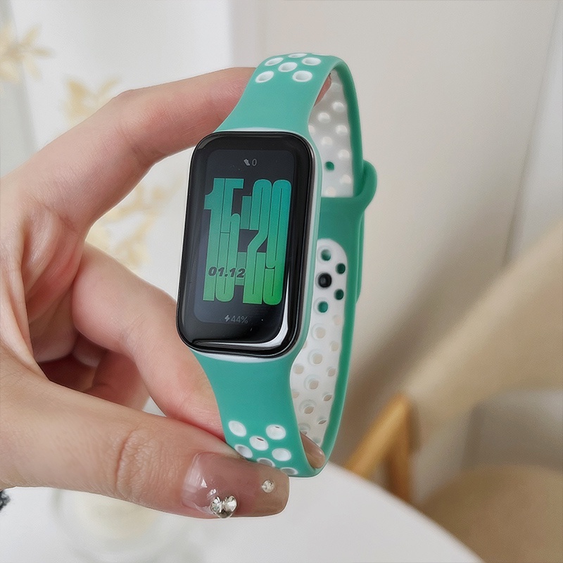 Dây Đeo Silicon 2 Lỗ Thoáng Khí Không Thấm Mồ Hôi Cho Đồng Hồ Thông Minh Redmi