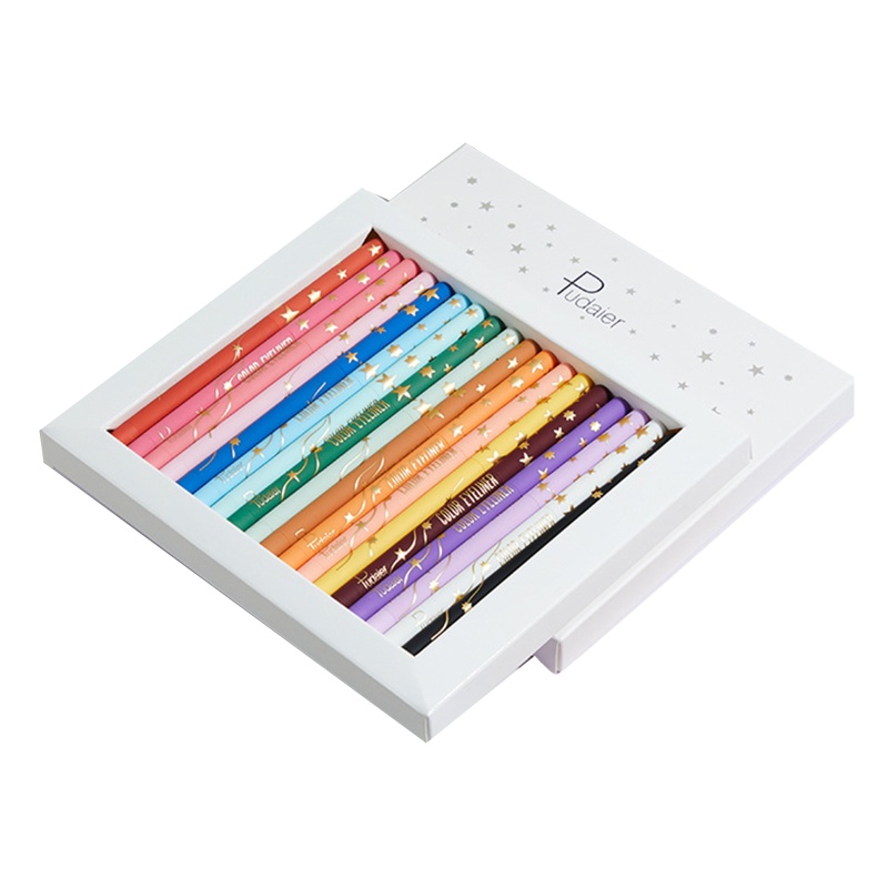 Bút Kẻ Mắt Dạng Lỏng 18 Màu Tùy Chọn Chống Nước Lâu Trôi Tiện Dụng