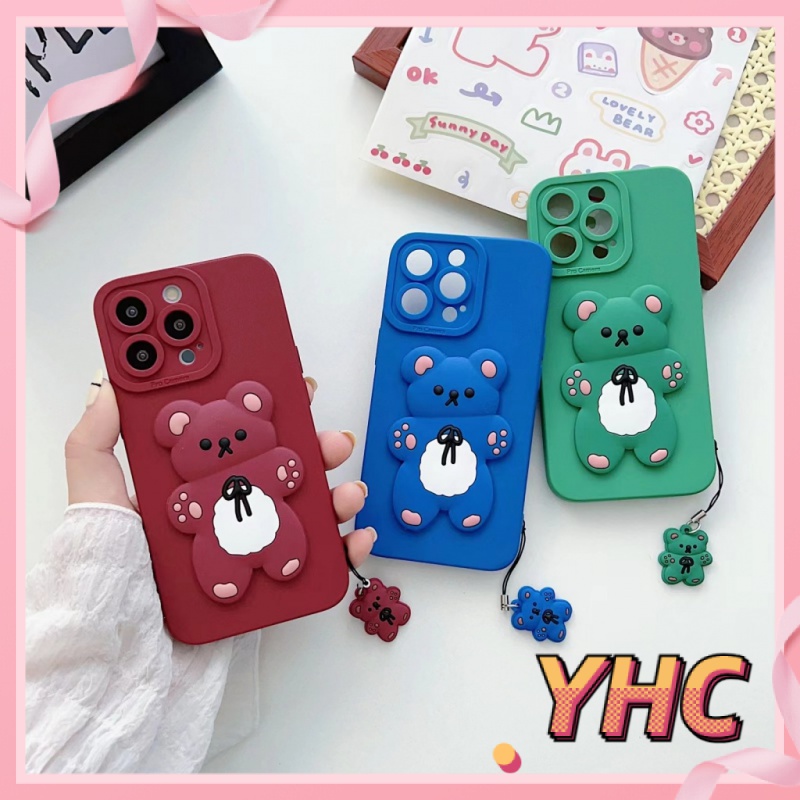 Ốp Lưng phone Dễ thương diy gấu nhỏ vỏ mềm silicone iPhone 6 / 6S / 6splus / se / 7 / 7plus / 8 / 8plus / X / xs / xsmax / 11 / 12 / 13 / 14 -079