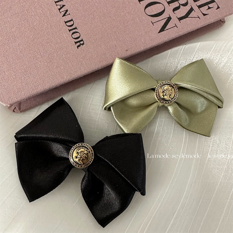 Kẹp Tóc Hình Nơ Phong Cách Retro Thời Trang Mới 2023