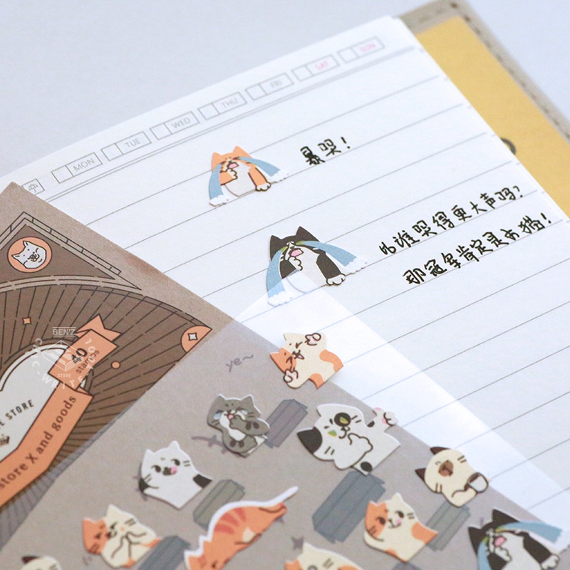 Giấy Dán Hình Mèo Shiba Inu Dễ Thương Dùng Trang Trí Sổ Tay Diy