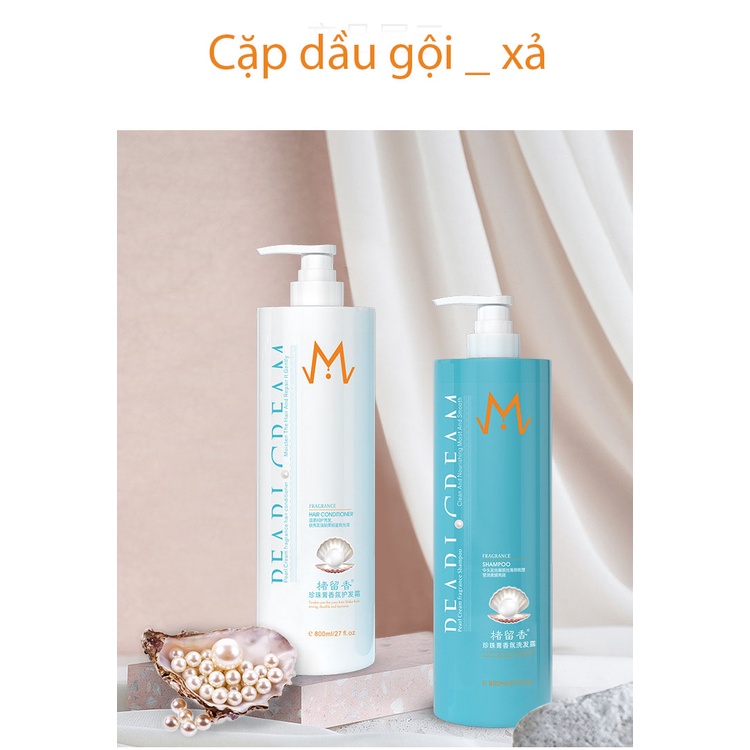 Cặp Dầu Gội Dầu Xả Dưỡng Ẩm Sâu Phục Hồi Tóc Hư Tổn MOROCCANOIL ( Cao Cấp ) ngoc trai 800ml