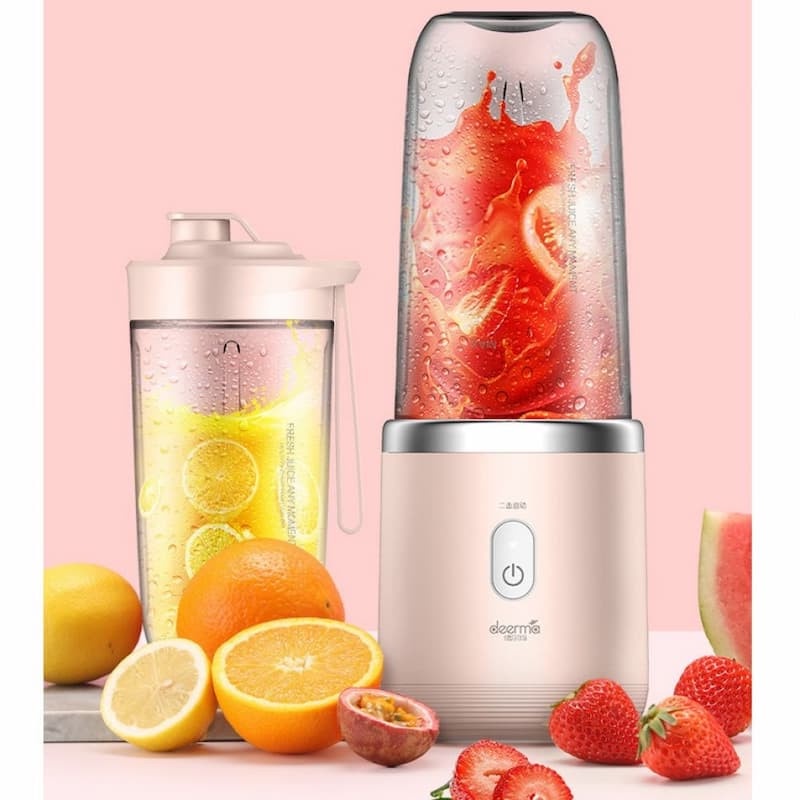 Máy Xay Sinh Tố Sạc Điện Cầm Tay - Máy Xay Hoa Quả Mini Tiện Lợi