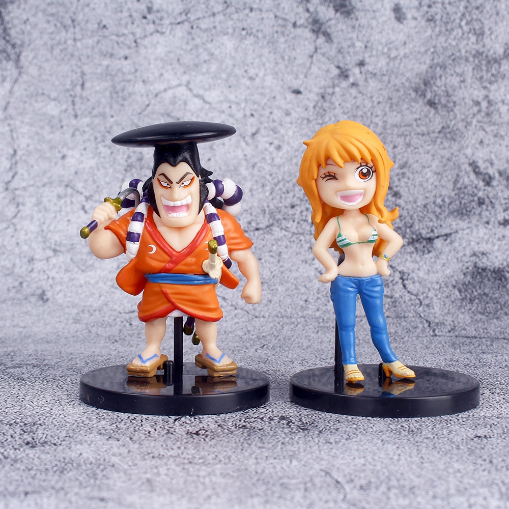 Bộ 6 Mô Hình Nhân Vật Luffy Nami Yamato Trong Phim Hoạt Hình One Piece