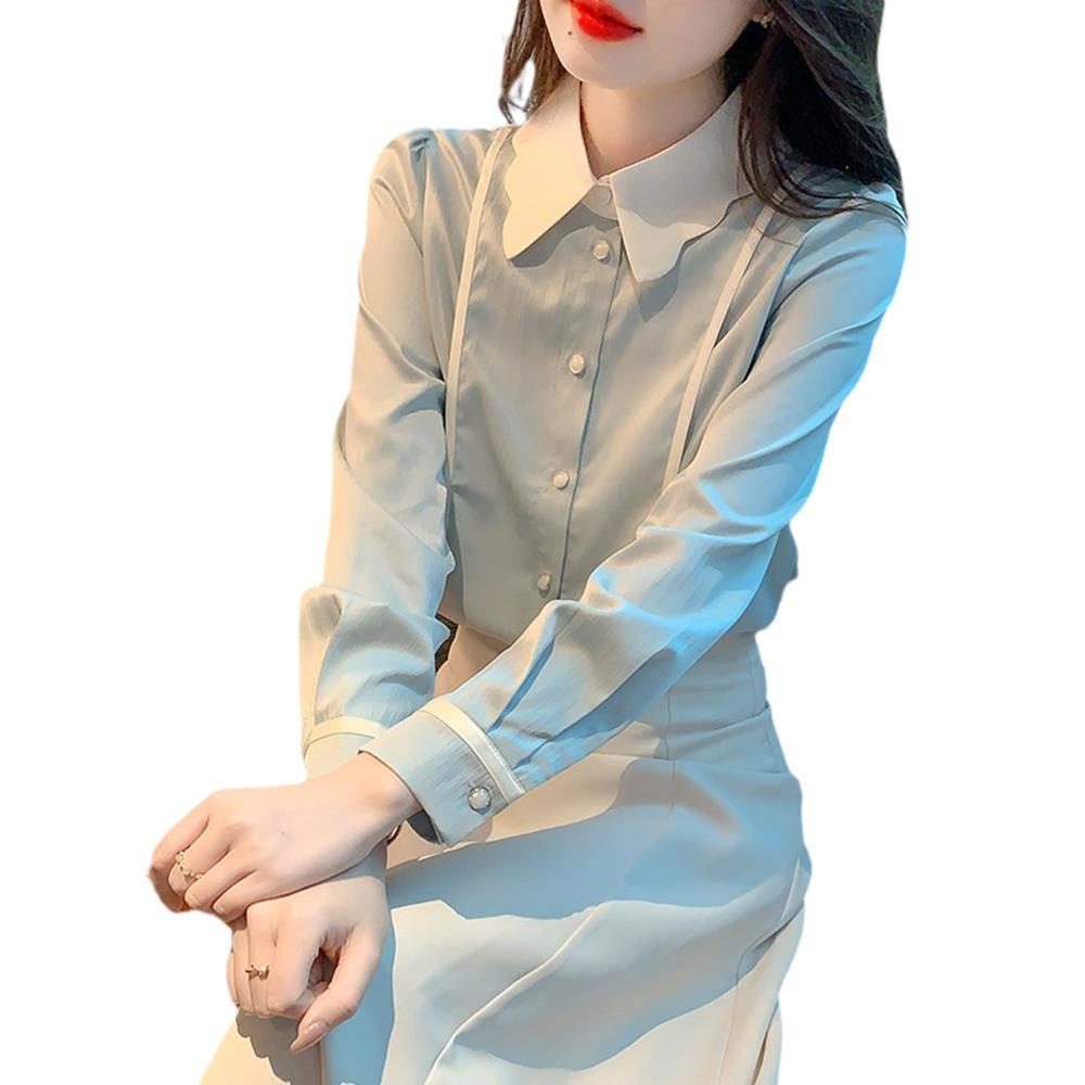 Áo Sơ Mi Chiffon Tay Dài Thời Trang Mùa Thu 2023 Mới Dành Cho Nữ