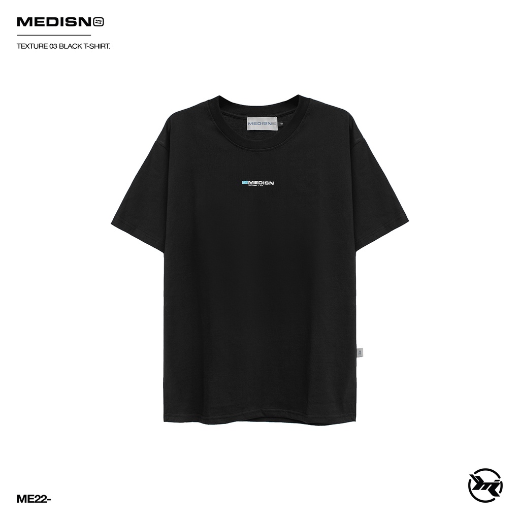 MEDISN - Áo thun TEXTURE 03 T-SHIRT/ BLACK