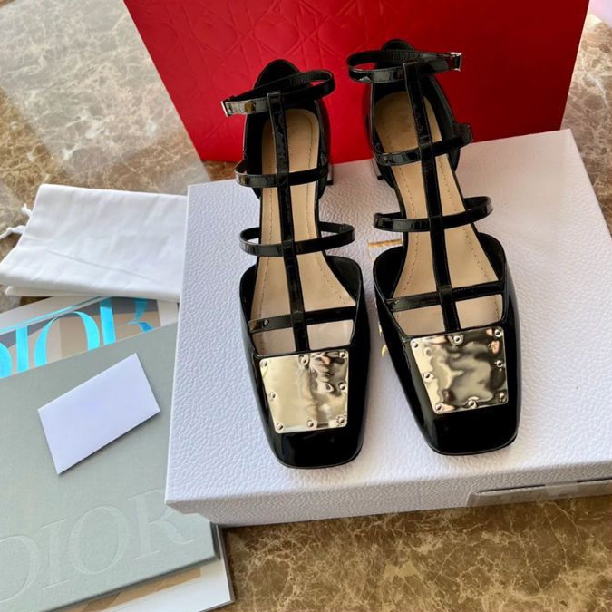 Giày Sandal Cao Gót Mũi Vuông Thời Trang 2023 Dành Cho Nữ
