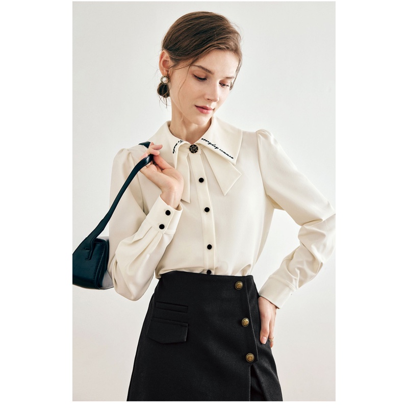 Áo Sơ Mi Dài Tay Đa Năng Phong Cách Pháp Thời Trang Thu Đông Hàng Mới 2022