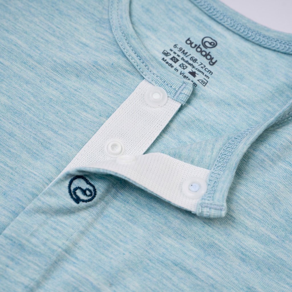 Bộ cộc tay cài giữa sợi tre BU BABY Bambus  cho bé 3M - 12M