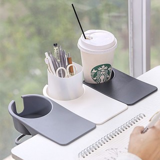 Lưu trữ bàn lưu trữ bên cốc nước kệ văn phòng để bàn dụng cụ tiện dụng bàn máy tính cố định giá đỡ cốc để bàn lưu trữ cốc